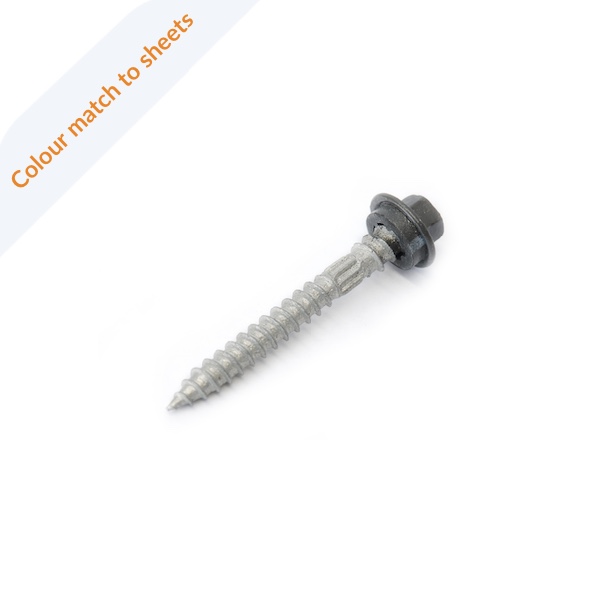 Roofing Fasteners Screws - 12 x 50 - Timber Fix, Type 17 - COLORBOND®: Painted