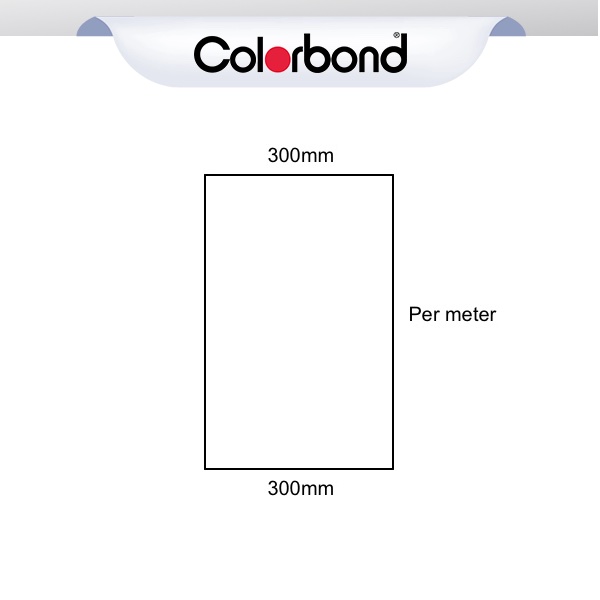 Flat Sheet 300mm Wide COLORBOND® logo