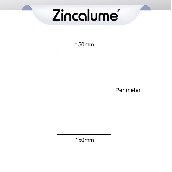 Flat Sheet 150mm Wide ZINCALUME® logo