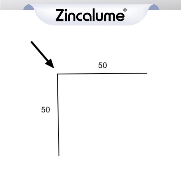 Right Angle Flashing 50 x 50 ZINCALUME® logo