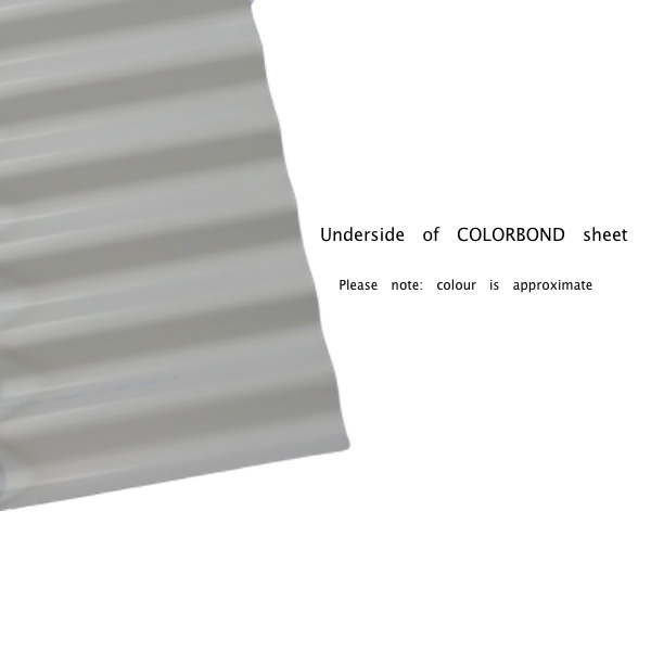 Underside of colorbond COLORBOND®-corrugated-iron-roofing-sheets