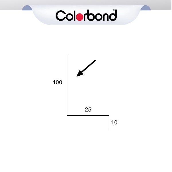 Z Window Flashing - (100x25x10) COLORBOND® logo