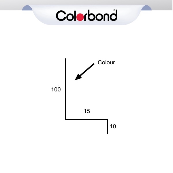 Z Window Flashing - (100x15x10) COLORBOND® logo