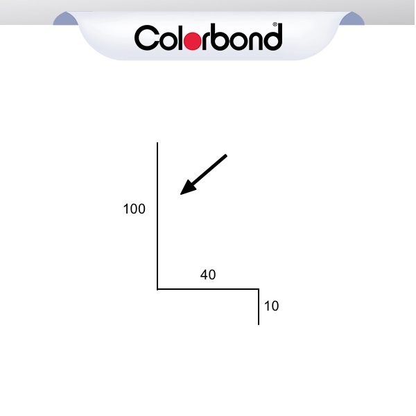 "Z" Window Flashing - (100x40x10) COLORBOND® logo