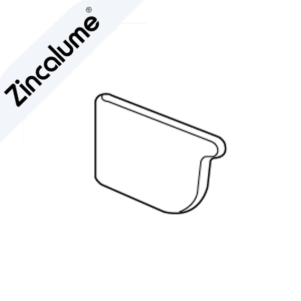 ZINCALUME® Quad Gutter Stopends - PAIR logo