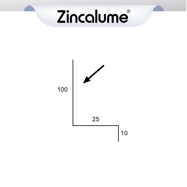 100mm Z Flashing for Windows – ZINCALUME® logo