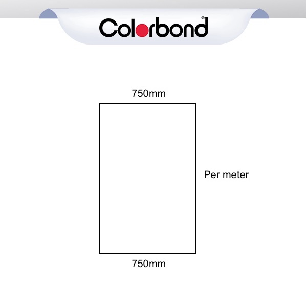 Flat Sheet 750mm Wide COLORBOND® logo