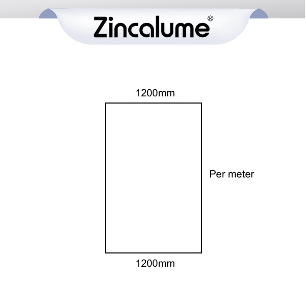 Flat Sheet 1200mm Wide ZINCALUME® logo