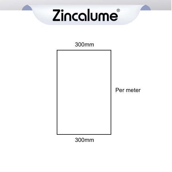 Flat Sheet 300mm Wide ZINCALUME® logo