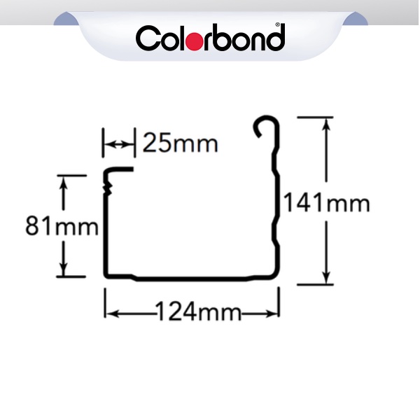 COLORBOND® Sheerline Gutter logo