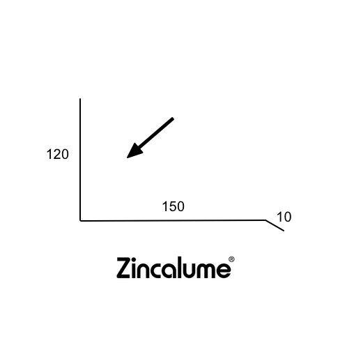 150mm Apron Flashing - ZINCALUME®