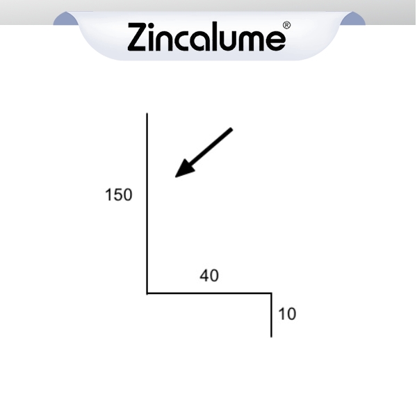 Shop ZINCALUME® Window Flashing 150x40x10