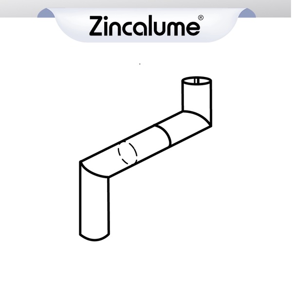 90mm ZINCALUME® Round Downpipe Adjustable Offset logo