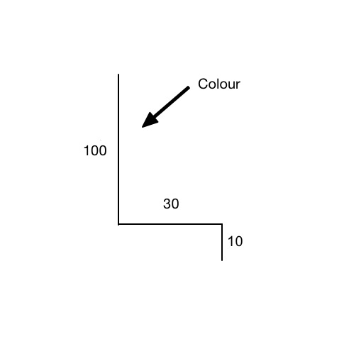 Window Flashing 100 x 30 COLORBOND or ZINCALUME