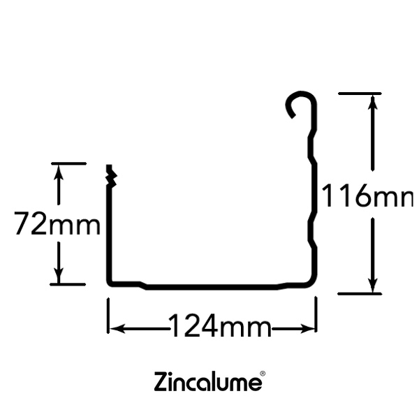 ZINCALUME® Trimline Gutter logo