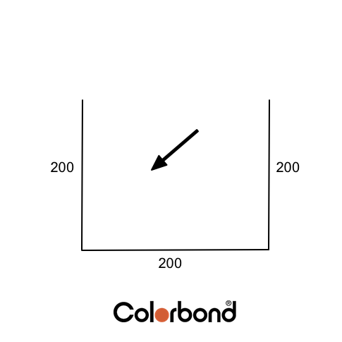 Box Gutter 200 x 200 x 200 COLORBOND® logo