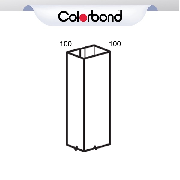 COLORBOND® Downpipe – 100 x 100mm 1800mm logo