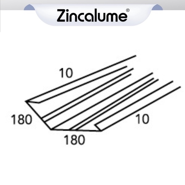 Standard Valley Gutter Flashing .42BMT ZINCALUME® logo