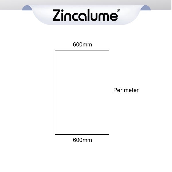 Flat Sheet 600mm Wide ZINCALUME® logo