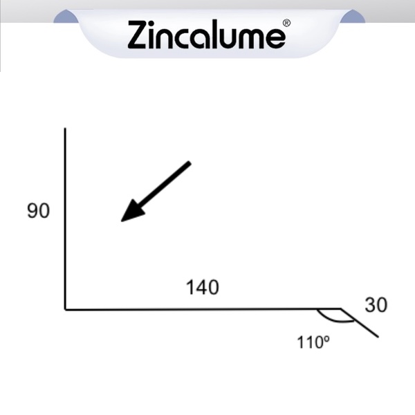 Apron Flashing Suit Trimdek Sheet Profile ZINCALUME®