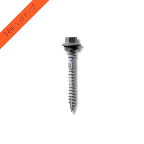 COLORBOND® painted Roofing Screws 12 x 50mm Timber Fix. Type 17 Class 4 logo