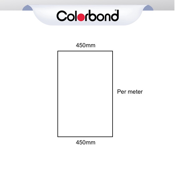 Flat Sheet 450mm Wide COLORBOND® logo