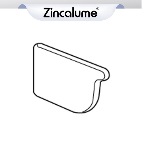 ZINCALUME® Quad Gutter Stopends - PAIR logo