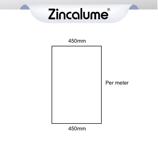 Flat Sheet 450mm Wide ZINCALUME® logo